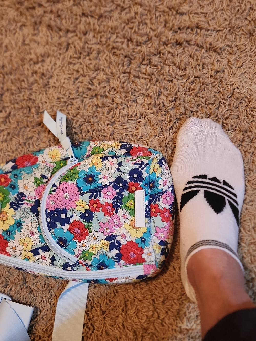 Vera Badley Small Floral Sling Bag with Multiple Bright Colors - Picture 14 of 14